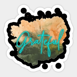 Grateful watercolor Sticker